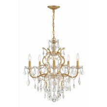 6-Light-Crystal-Antique-Gold-Chandelier-17